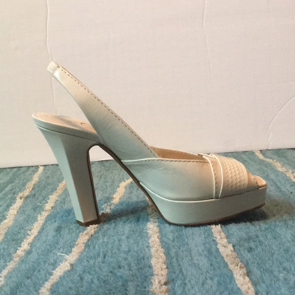 Stunning White Michel Perry Shoes from Paris Sz 37